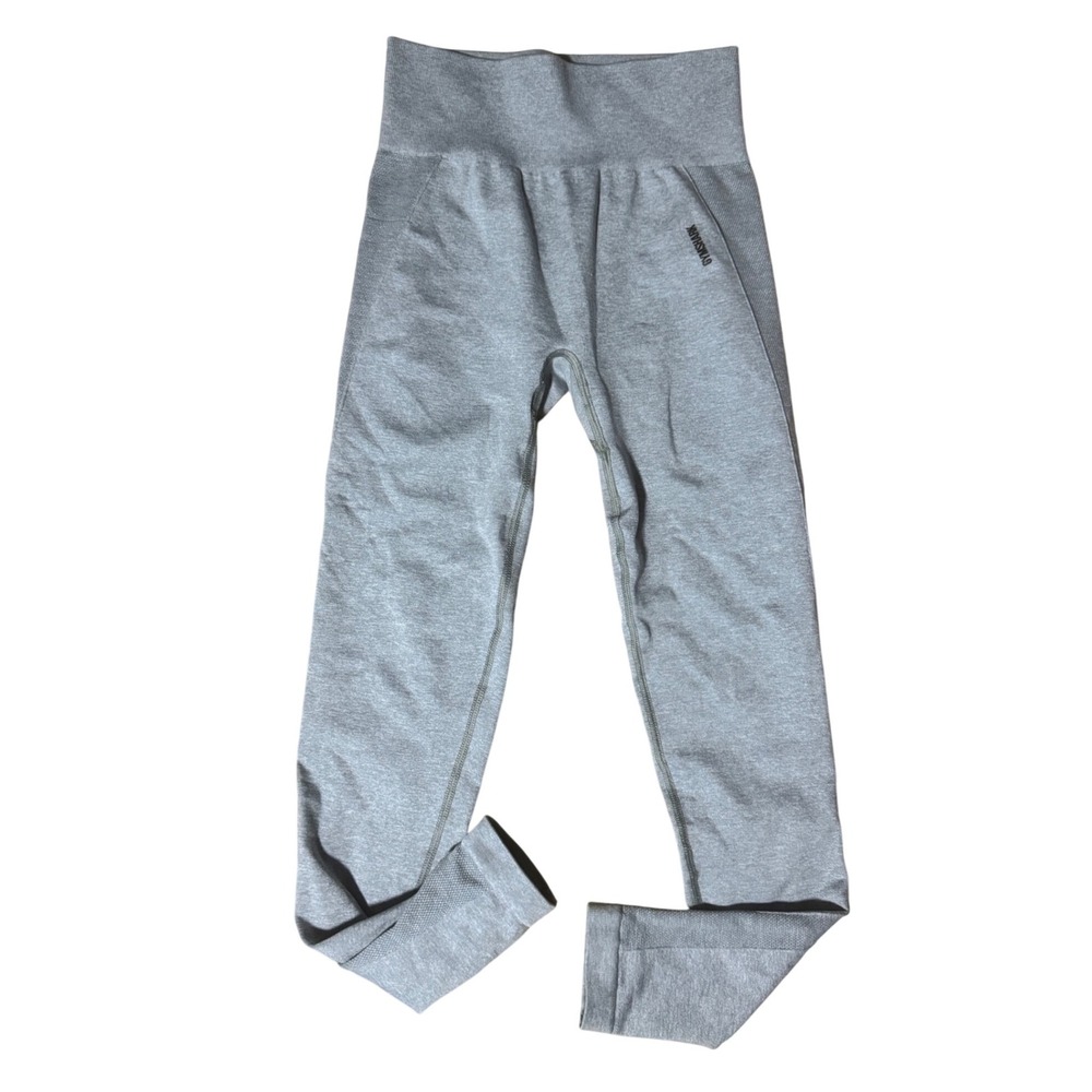 Gymshark‎ Grey Seamless High Waisted Workout Leggings Athleisure